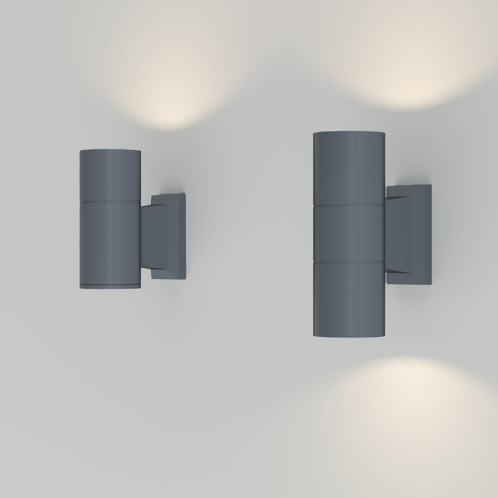 Lampa ścienna Outdoor Bowery IP54 2xGU10 O574WL-02GR | Szary