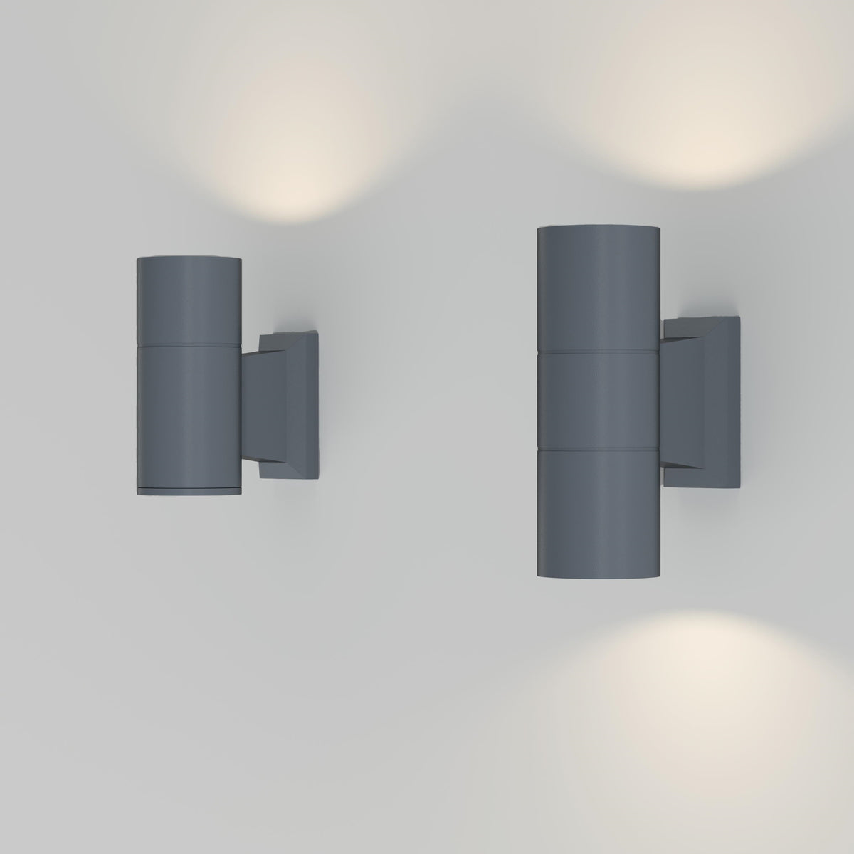 Lampa ścienna Outdoor Bowery IP54 2xGU10 O574WL-02GR | Szary