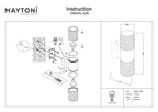 Lampa ścienna Outdoor Bowery IP54 2xGU10 O583WL-02B | Czarny