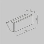 Lampa ścienna Outdoor Brick IP54 x O436WL-L20GF3K | Grafit