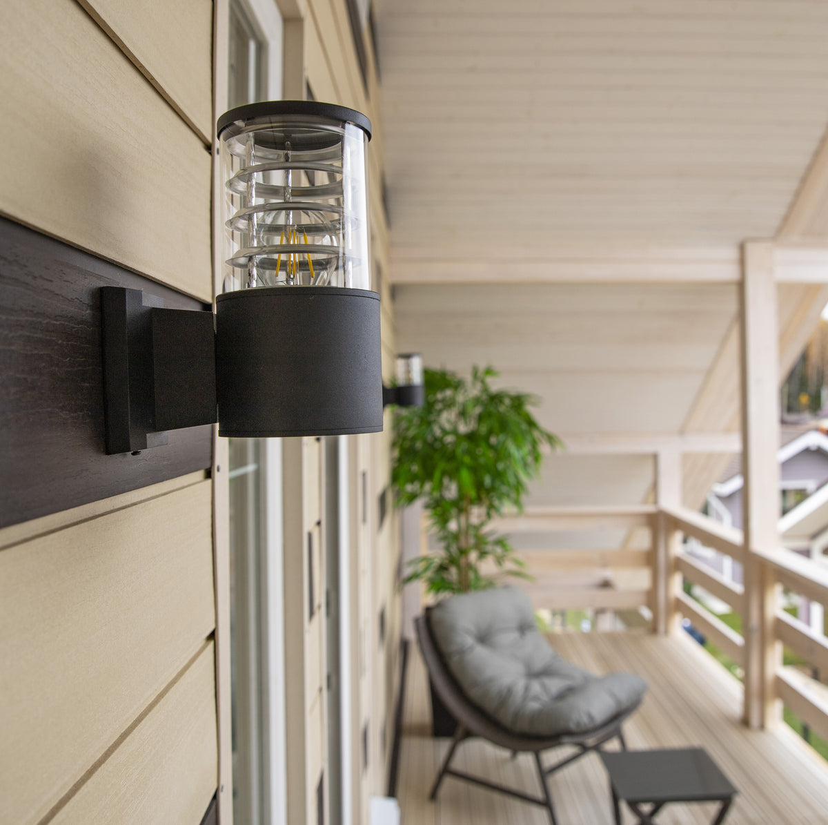 Lampa ścienna Outdoor Bronx IP54 1xE27 O576WL-01B | Czarny