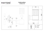 Lampa ścienna Outdoor Bronx IP54 1xE27 O576WL-01B | Czarny