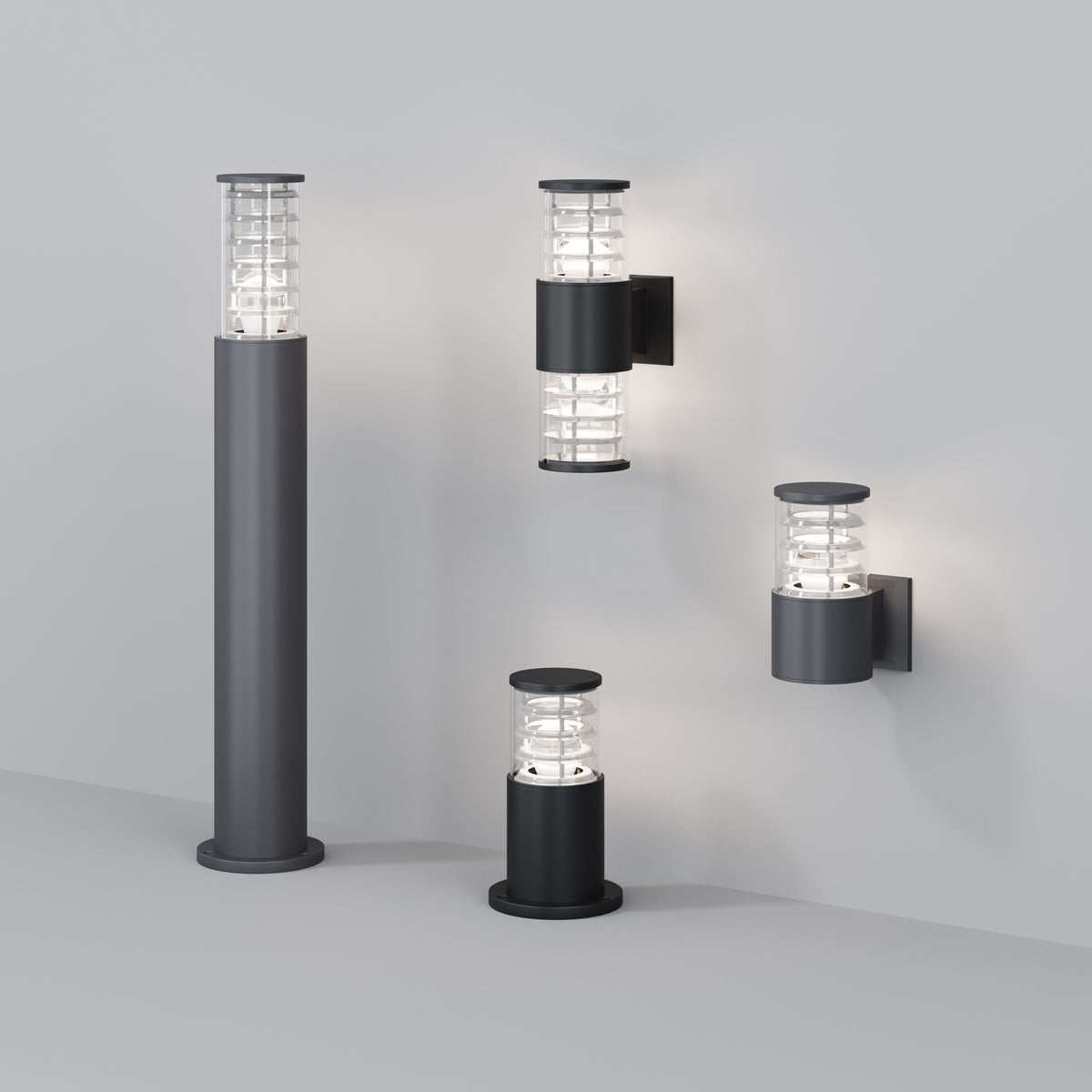 Lampa ścienna Outdoor Bronx IP54 1xE27 O576WL-01B | Czarny