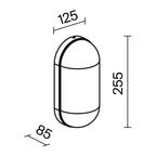 Lampa ścienna Outdoor Candle IP65 1xE27 O449WL-01GF | Grafit