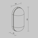 Lampa ścienna Outdoor Candle IP65 1xE27 O449WL-01GF | Grafit