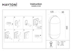 Lampa ścienna Outdoor Candle IP65 1xE27 O449WL-01GF | Grafit