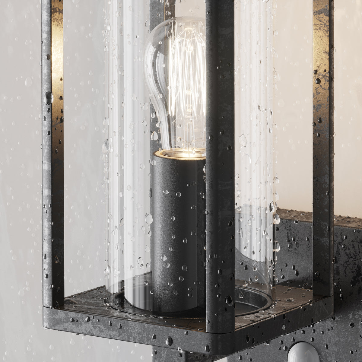 Lampa ścienna Outdoor Cell IP65 1xE27 O452WL-01GFSR | Grafit