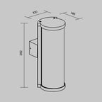Lampa ścienna Outdoor Conf IP54 1xE27 O451WL-01GF | Grafit