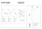 Lampa ścienna Outdoor Conf IP65 1xE27 O450WL-01GF | Grafit