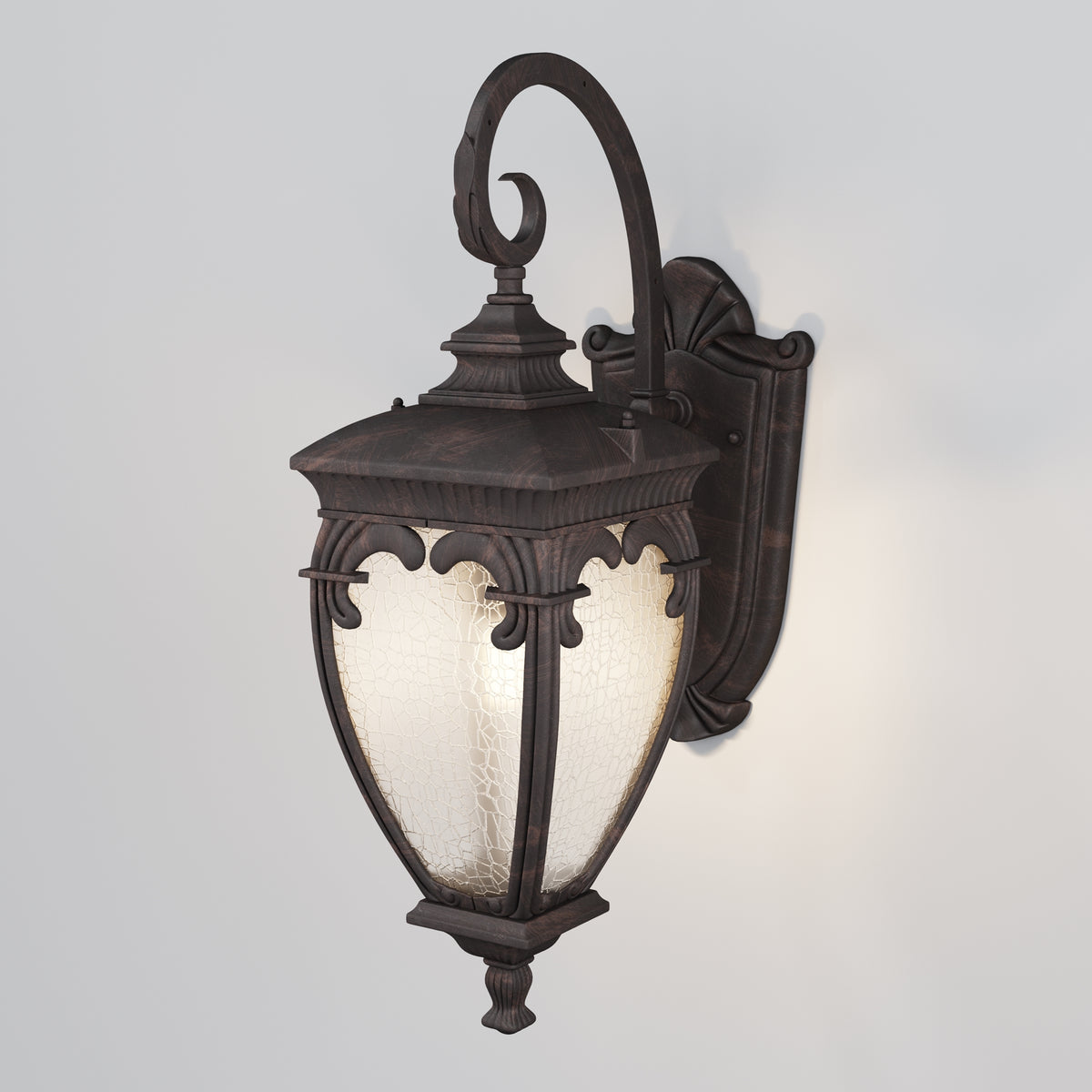 Lampa ścienna Outdoor Fleur IP44 1xE27 O414WL-01BZ | Brąz antyczny
