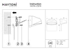 Lampa ścienna Outdoor Gloss IP65 x O447WL-L7GF3K | Grafit