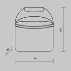 Lampa ścienna Outdoor Gloss IP65 x O447WL-L7GF3K | Grafit