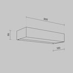 Lampa ścienna Outdoor Lot IP65 x O428WL-L20W3K | Biały
