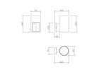 Lampa ścienna Outdoor Rando IP54 1xE27 O419WL-01GR | Szary