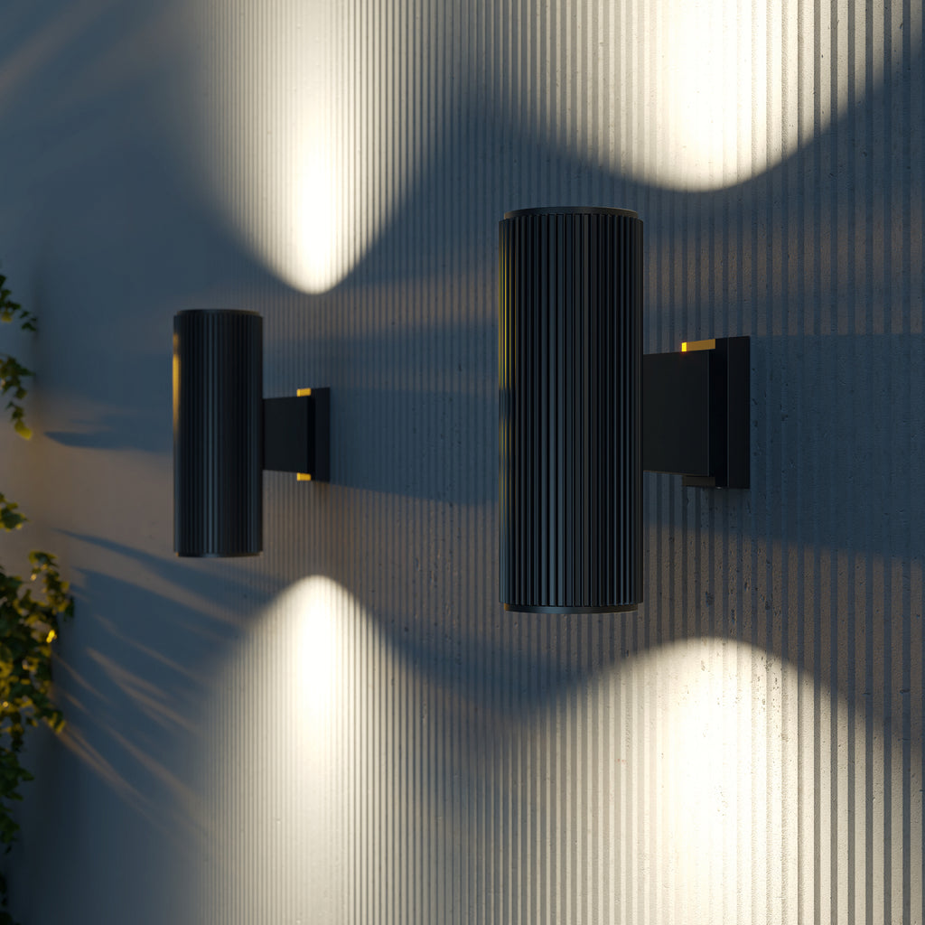 Lampa ścienna Outdoor Rando IP54 2xE27 O419WL-02B | Czarny