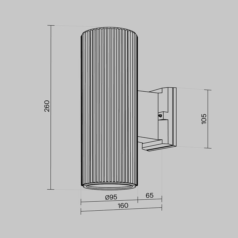 Lampa ścienna Outdoor Rando IP54 2xE27 O419WL-02W | Biały