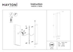 Lampa ścienna Outdoor Rounge IP54 x O482WL-L16B3K | Czarny