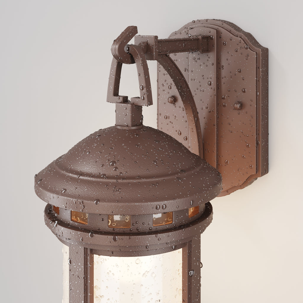 Lampa ścienna Outdoor Salamanca IP44 1xE27 O031WL-01BR | Brązowy