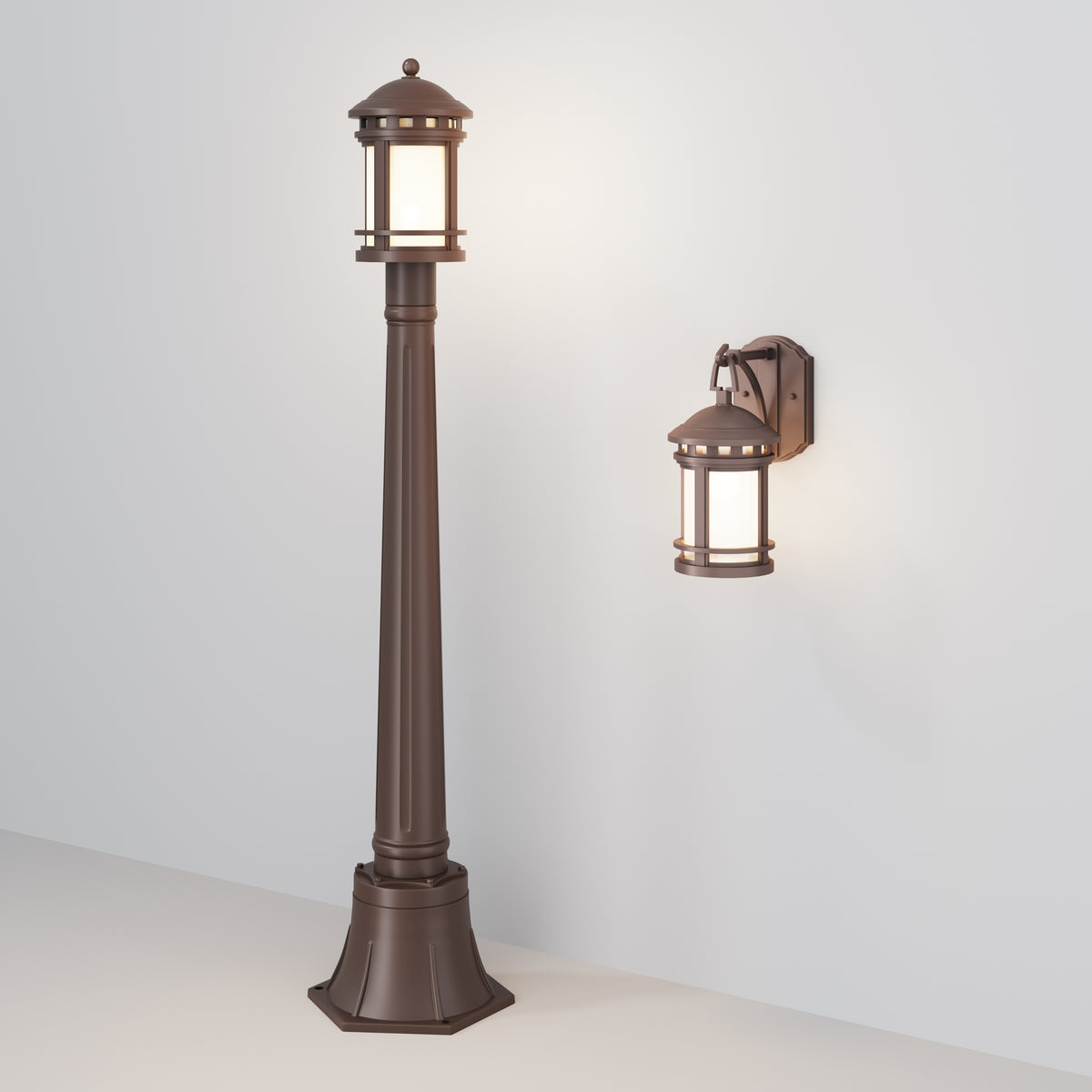 Lampa ścienna Outdoor Salamanca IP44 1xE27 O031WL-01BR | Brązowy
