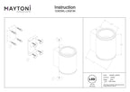 Lampa ścienna Outdoor Shim IP65 x O303WL-L5GF3K | Grafit