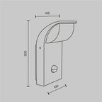 Lampa ścienna Outdoor Stock IP44 x O446WL-L7GF3KSR | Grafit