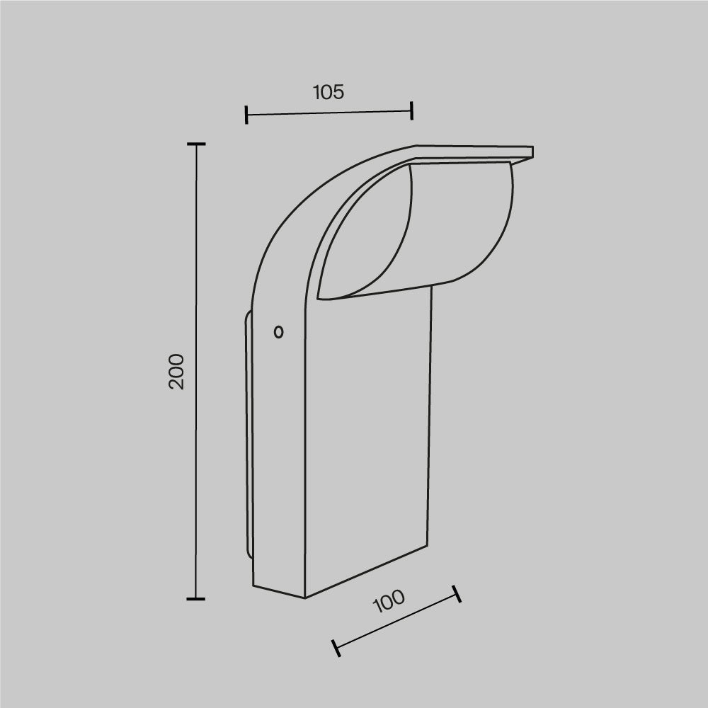 Lampa ścienna Outdoor Stock IP65 x O446WL-L7GF3K | Grafit