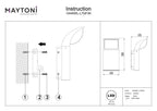 Lampa ścienna Outdoor Stock IP65 x O446WL-L7GF3K | Grafit