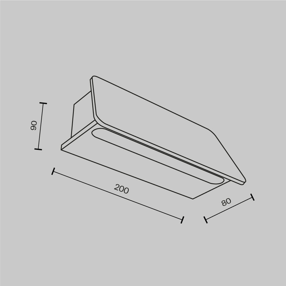 Lampa ścienna Outdoor Trupp IP54 x O429WL-L6GF3K | Grafit