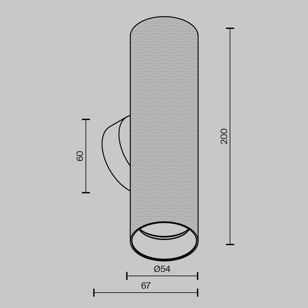 Lampa ścienna Technical Artisan IP20 2xGU10 C080WL-02-GU10-W | Biały