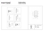 Lampa ścienna Technical Calipso IP20 1xGU10 C106WL-01-GU10-BS | Mosiądz