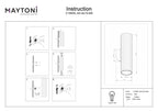 Lampa ścienna Technical Calipso IP20 2xGU10 C106WL-02-GU10-BS | Mosiądz