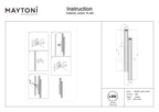 Lampa ścienna Technical Calipso IP20 x C082WL-24W2.7K-BS | Mosiądz
