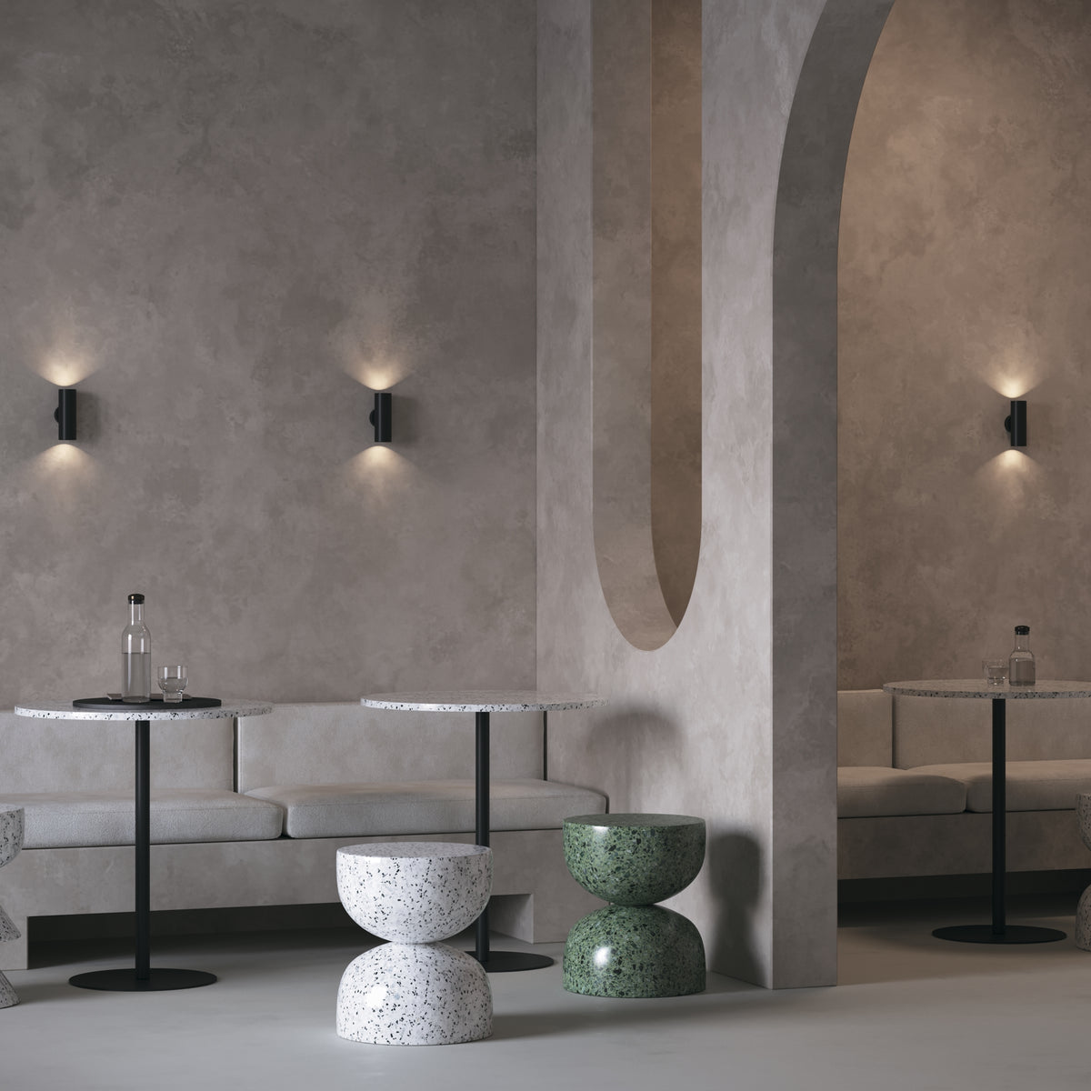 Lampa ścienna Technical FOCUS S IP20 2xGU10 C068WL-02B | Czarny