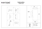 Lampa ścienna Technical FOCUS S IP20 2xGU10 C068WL-02B | Czarny