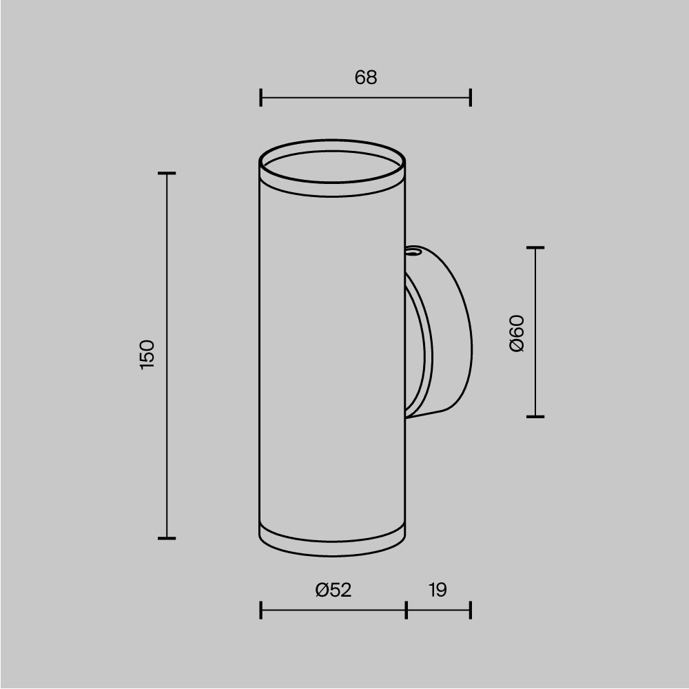 Lampa ścienna Technical FOCUS S IP20 2xGU10 C068WL-02MG | Matowe złoto