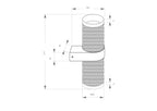 Lampa ścienna Technical Focus Design IP20 2xGU10 C069WL-02MG | Matowe złoto