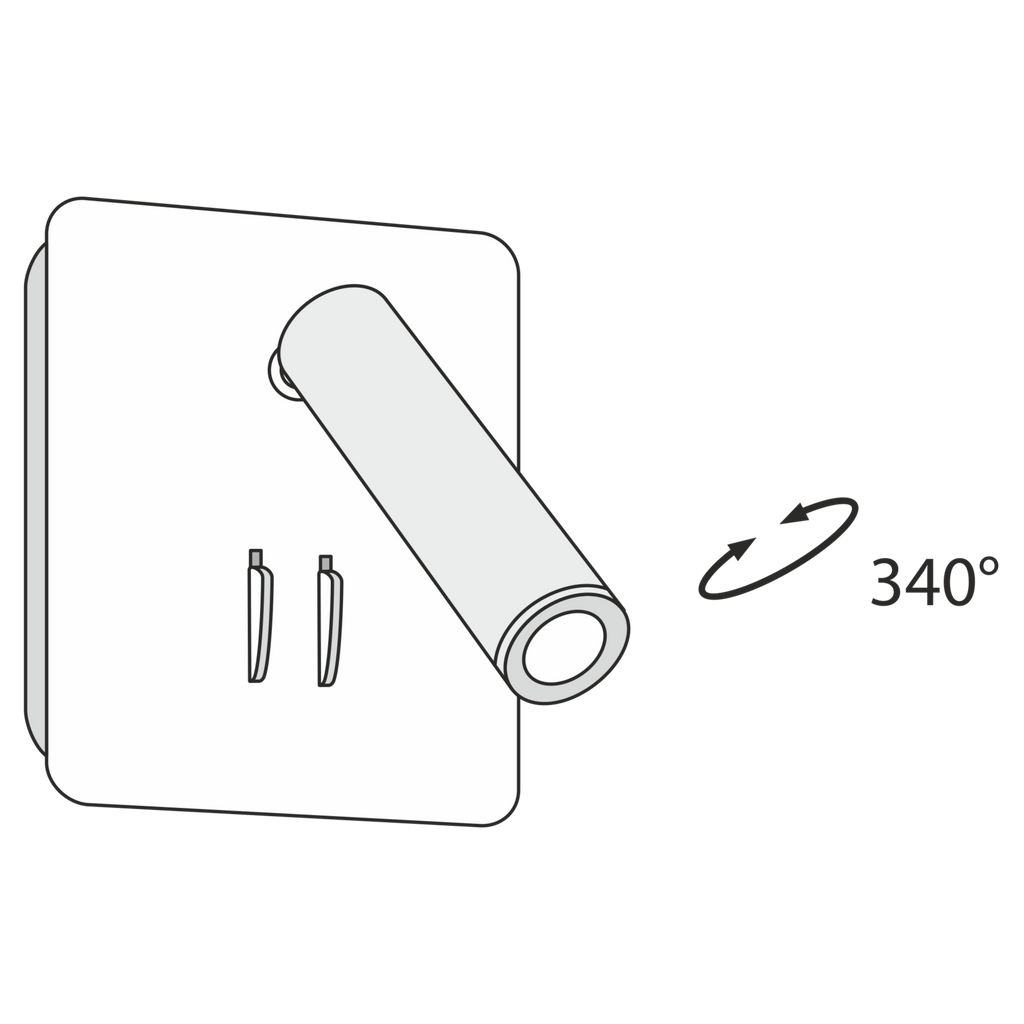 Lampa ścienna Technical Ios 176 IP20 x C175-WL-01-6W-B | Czarny
