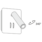 Lampa ścienna Technical Ios 176 IP20 x C175-WL-01-6W-B | Czarny