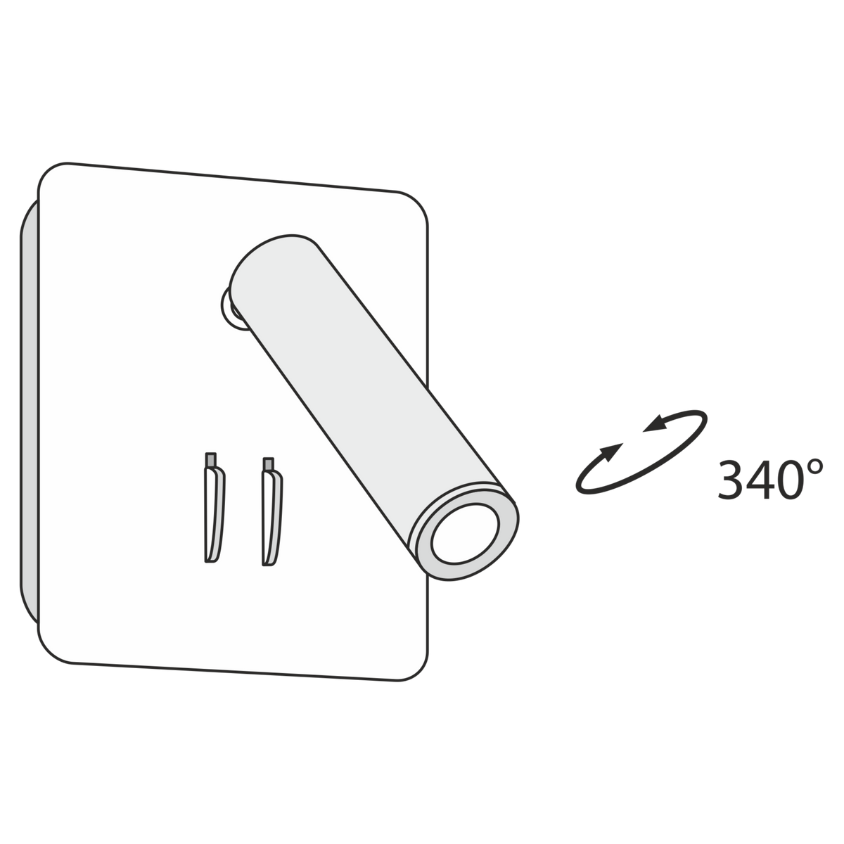 Lampa ścienna Technical Ios 176 IP20 x C175-WL-01-6W-W | Biały