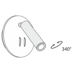Lampa ścienna Technical Ios 176 IP20 x C176-WL-01-6W-B | Czarny