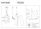 Lampa ścienna Technical Ios 176 IP20 x C176-WL-01-6W-MG | Matowe złoto