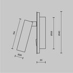 Lampa ścienna Technical Ios 176 IP20 x C176-WL-01-6W-W | Biały