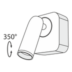 Lampa ścienna Technical Mirax IP20 x C039WL-L3B3K | Czarny