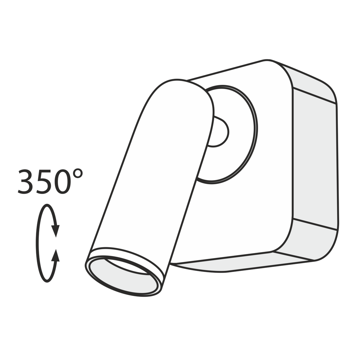 Lampa ścienna Technical Mirax IP20 x C039WL-L3W3K | Biały