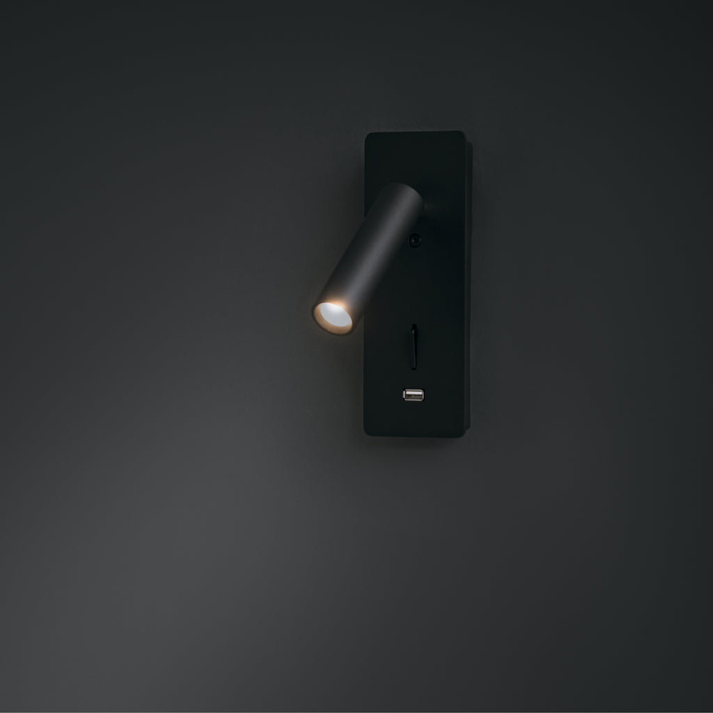 Lampa ścienna Technical Mirax IP20 x C041WL-L3B3K | Czarny