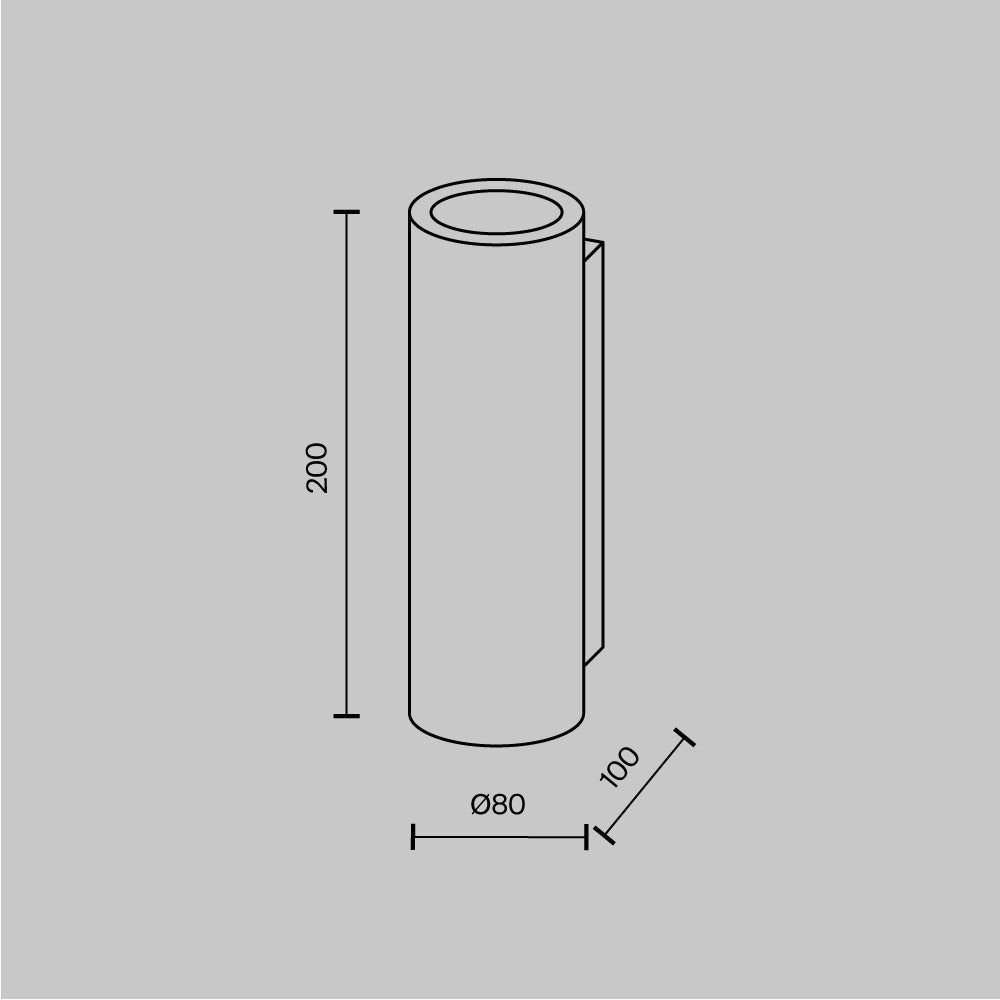 Lampa ścienna Technical Parma IP20 2xGU10 C191-WL-02-W | Biały