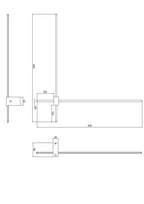 Lampa ścienna Technical Pars IP20 x C070WL-L12GB3K | Czarny