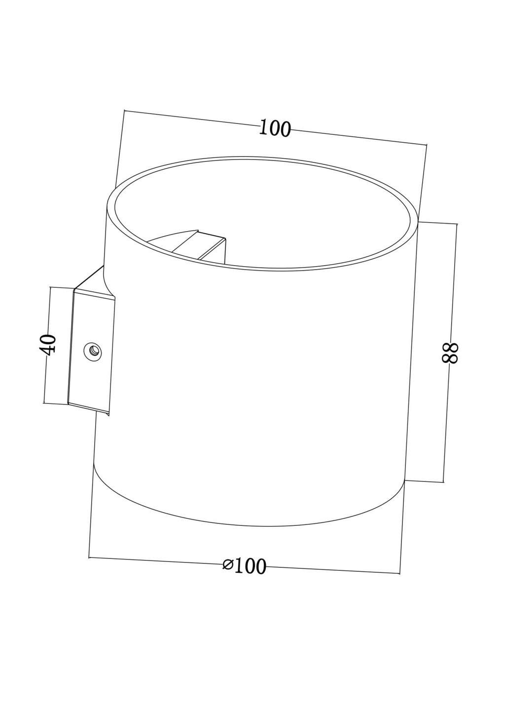 Lampa ścienna Technical Rond IP20 1xG9 C066WL-01MG | Matowe złoto
