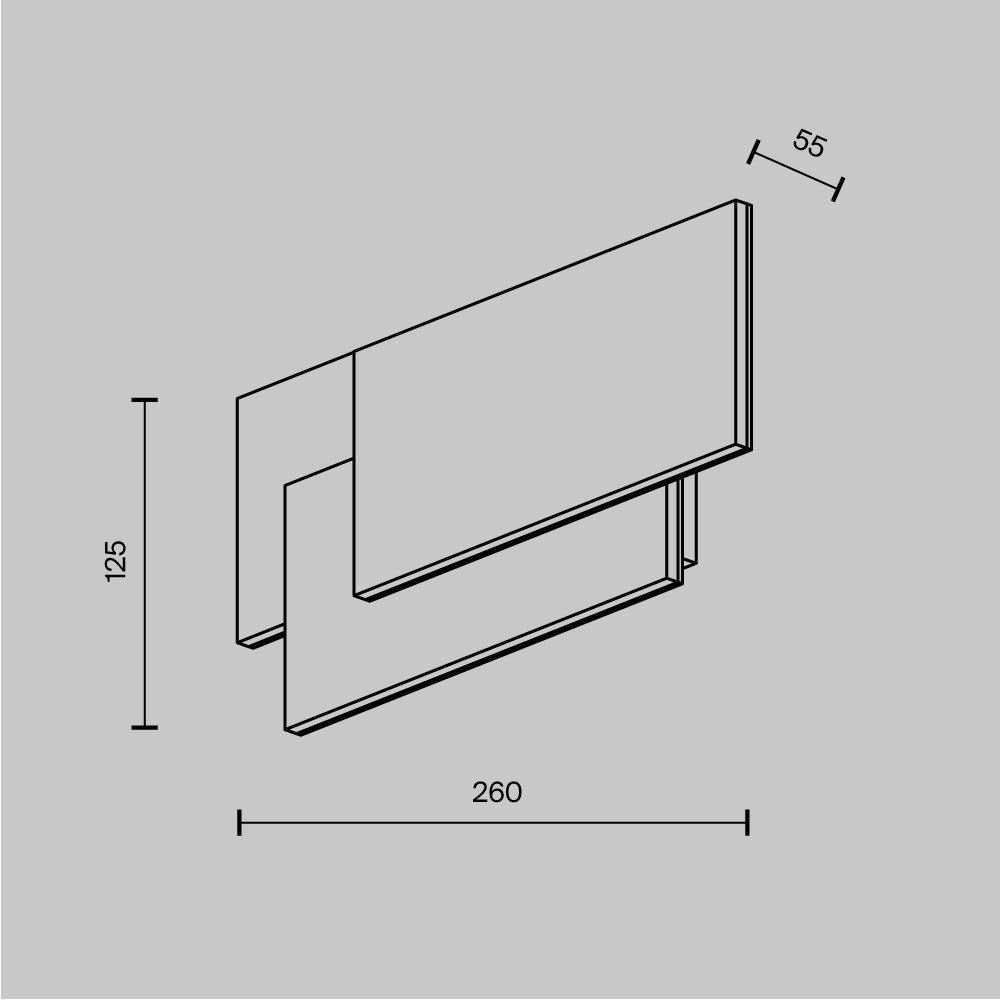 Lampa ścienna Technical Trame IP20 x C804WL-L12W | Biały