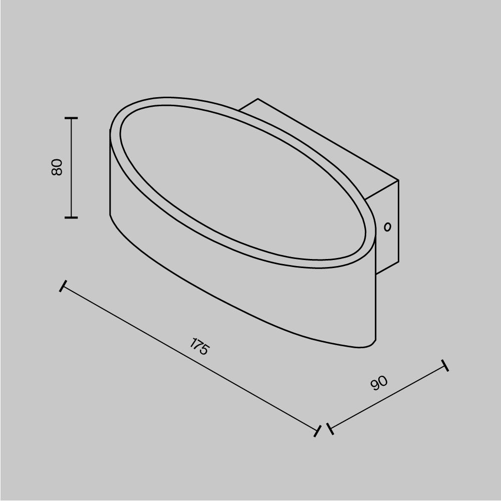 Lampa ścienna Technical Trame IP20 x C806WL-L5B | Czarny